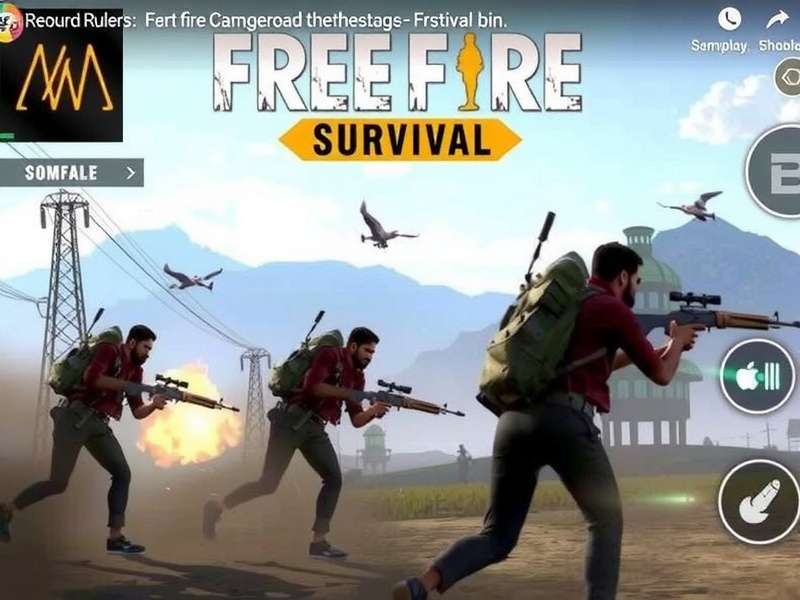 Free Fire Survival gameplay showing players looting and fighting